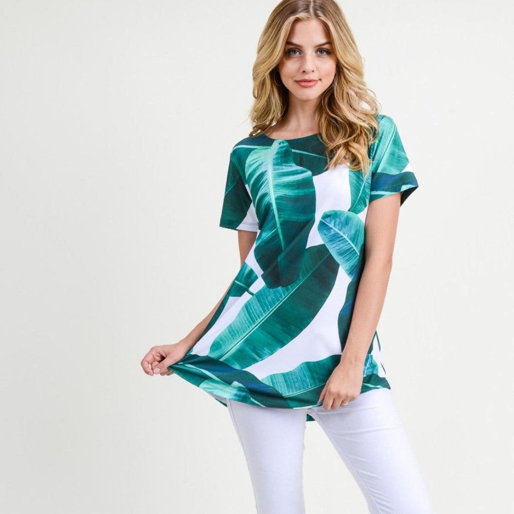 🚨Palm Leaf Tunic Top🚨